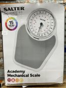 Salter Academy Mechanical Scales. Est £30 - Grade U
