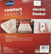 Silentnight Comfort Control Electric Blanket. Est £30 - Grade U