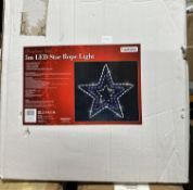 Christmas Workshop 5M LED Star Rope Light. Est £50 - Grade U