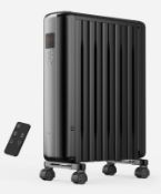 Black Digital Oil Filled Radiator- 2500W. Est £80 - Grade U