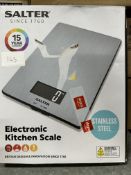Salter Kitchen Scales. Est £30 - Grade U