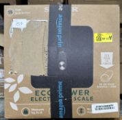 Salter Clear Electronic Glass Scales. Est £20 - Grade U