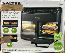 Salter Dual Air Fryer Oven. Est £70 - Grade U