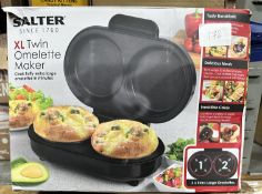 Slater Twin XL Omelette Maker. Est £40 - Grade U