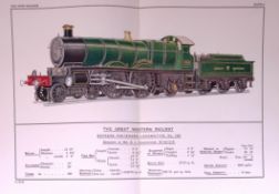 The Great Western Railway 115 Year-Old Detailed Antique Book Plate.