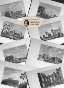 Job Lot Surrey Francis Grose Antique 230+ Years Old Rare Copper Engravings-2.