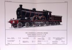 Lancashire & Yorkshire Railway 115 Years-Old Antique Double Book Plate.