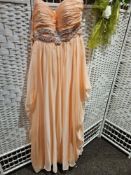 Prom Dress Size 8 In Peach