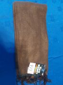 Thermal Scarves x 6 Brown, Red and Striped