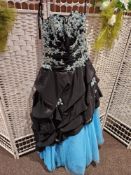 Stunning Prom Dress Size 10 Blue and Black RRP £575