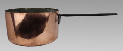 Very Large Georgian Copper Saucepan