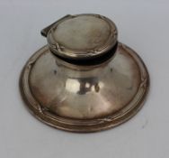 Solid Silver Antique Inkwell