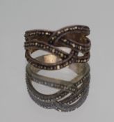 Vintage Silver Marcasite Ring