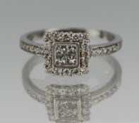 Diamond 18ct White Gold Ring 0.70 carat