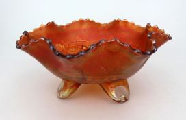 Vintage Iridescent Carnival Glass Bowl