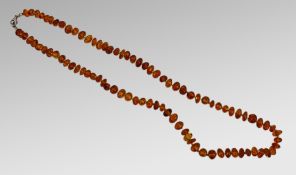 Vintage Amber Bead Necklace