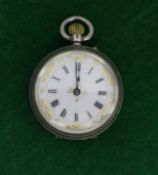Silver Lady's Pocket Watch