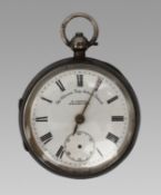 The Climate Ship Action Patent Silver Pocket Watch