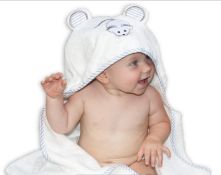 Organic Bamboo Hooded Baby Towel Ultra Soft, Thick & Extra Absorbent Baby Towels With Hood