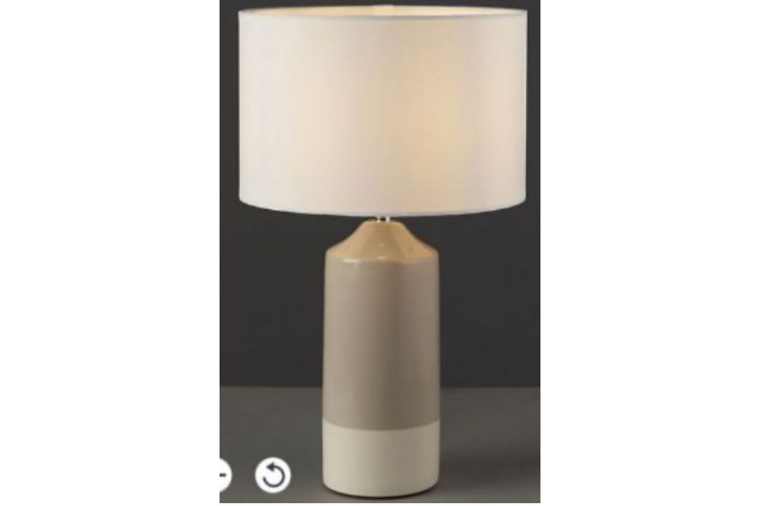 New Harbour Studio Hado Gloss Taupe & White Table light