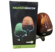10 x Amber Beacon 12V/24V Bolt On Rotating L4c