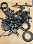 Qty of Electric Scooter Parts To Include Motors and Handle Bars