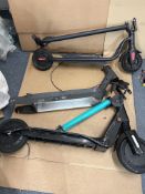 3x Incomplete Electric Scooters