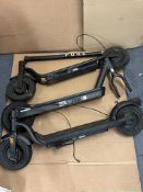 3x Part Complete Pure Electric Scooters To Include Pure Air Pro
