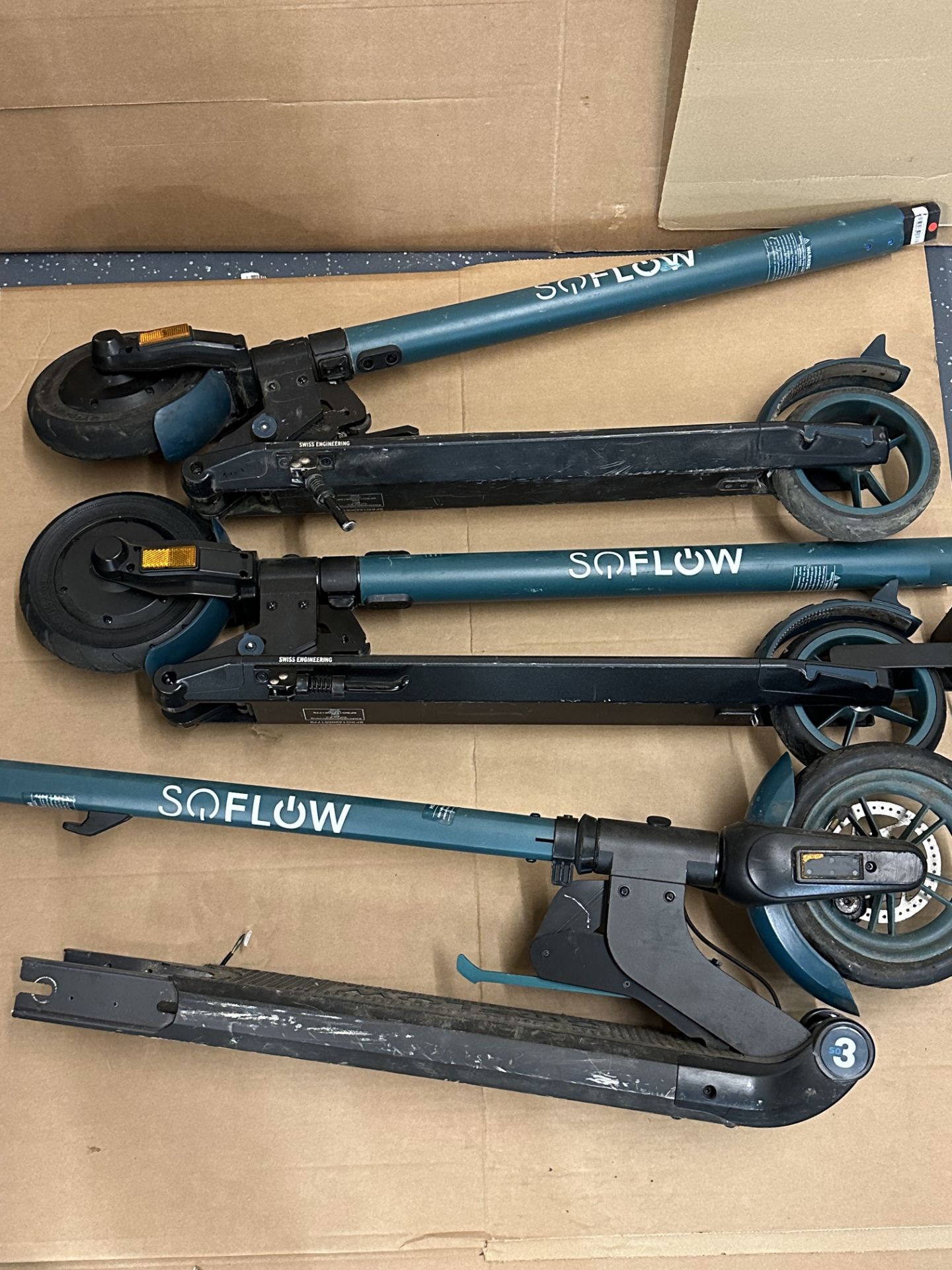 3x Part Complete SoFlow Electric Scooters