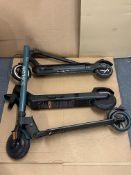 3x Part Complete Electric Scooters To Include Bird Air