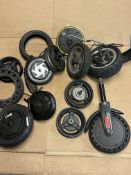 Large Qty of Electric Scooter Parts To Include Motors Etc
