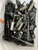 Box of Mixed Electric Scooter Parts To Include Handle Bars.