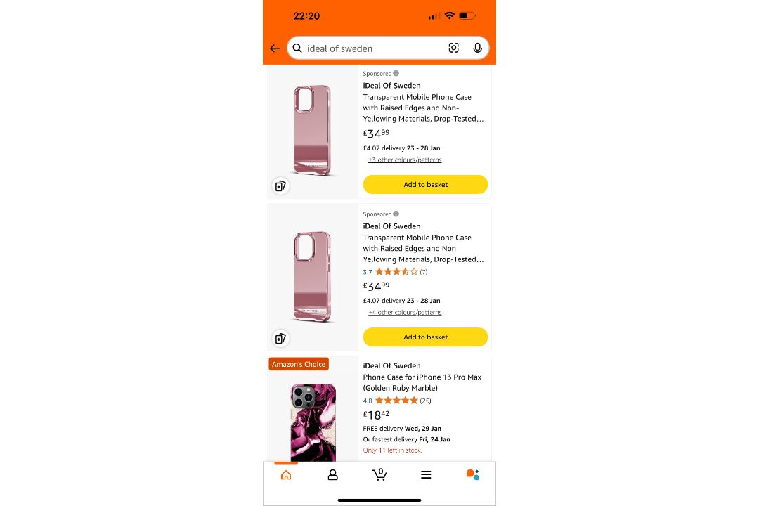 Job Lot 50 x Ideal of Sweden Apple & Samsung High Quality Mobile Phone Cases RRP £1500 - Image 5 of 8