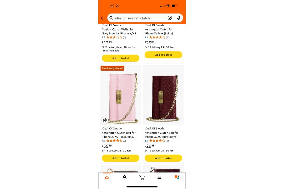 Job Lot 25 x Ideal of Sweden Apple & Samsung High Quality Mobile Phone Clutch Bags RRP £1500 - Image 4 of 7