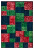 Persian Patchwork Rug. 243x166cm