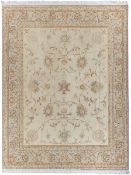 Persian Tabriz Rug Wool and Pure Silk 255x203cm