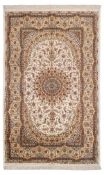 Persian Qum Pure Silk on Silk Rug 198x128cm