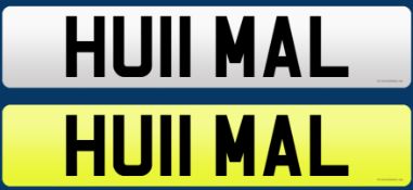 HU11 MAL Number Plate
