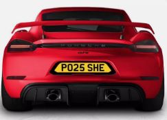 PORSCHE private cherished registration number plate *PO25 SHE*