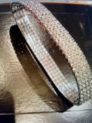 Bundle of 3, Zirkona Anklets, Sparkling Crystal, 4 Row Band