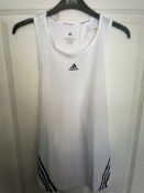 Adidas Women's Gym Vest, White/Black. Size M