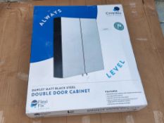 Croydex Dawley Black Double Door Cabinet (£140-£286) - RS-A0266/1