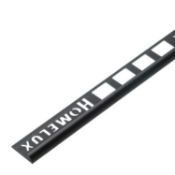 1000 - 6mm PVC Round Edge Tile Trim Black 1.83m (HTTSBK6)