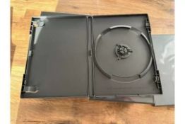 50 Single DVD Case Holder - CD/DVD Black Brand New