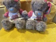 2 x Adorable Tatty Teddy Cute Girlfriend Plush Bears Perfect Gift!