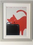 David Shrigley OBE (b 1968) ‘My Case’ Offset Lithograph, Mini Series Framed, Edition, 2022