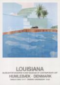 David Hockney 'Pool and Steps' (2021). Exhibition Poster