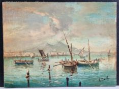 Luigi Basile Original Italian Oil Painting On Panel