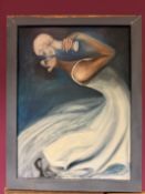 Jeanne Carriere, Original Oil Painting On Canvas, Signed.