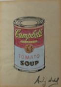 Andy Warhol Mixed Media On Paper Signed, Sealed